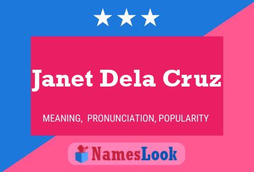 Janet Dela Cruz Name Poster