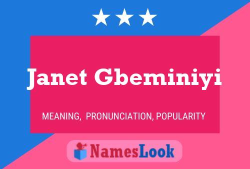 Janet Gbeminiyi Name Poster