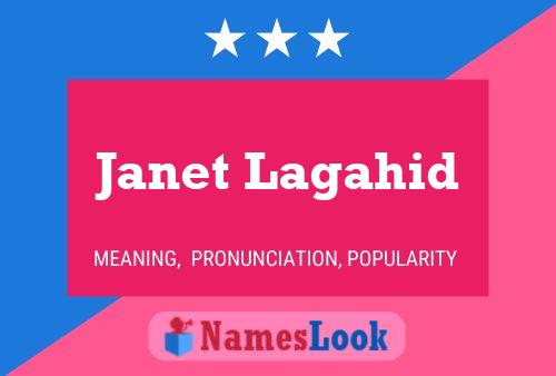 Janet Lagahid Name Poster