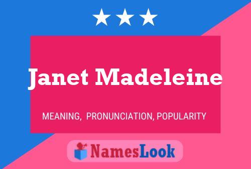 Janet Madeleine Name Poster