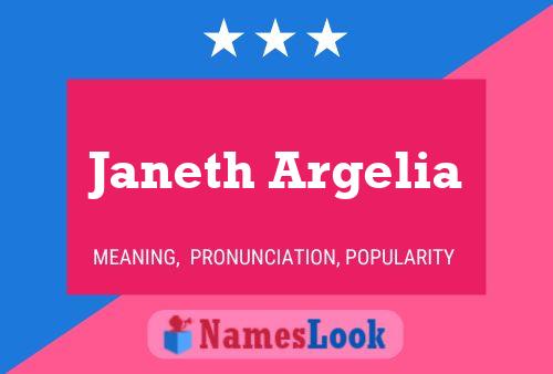 Janeth Argelia Name Poster