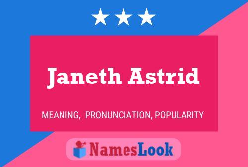 Janeth Astrid Name Poster