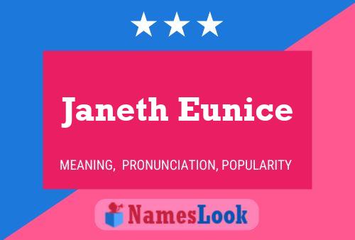 Janeth Eunice Name Poster