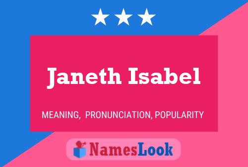 Janeth Isabel Name Poster