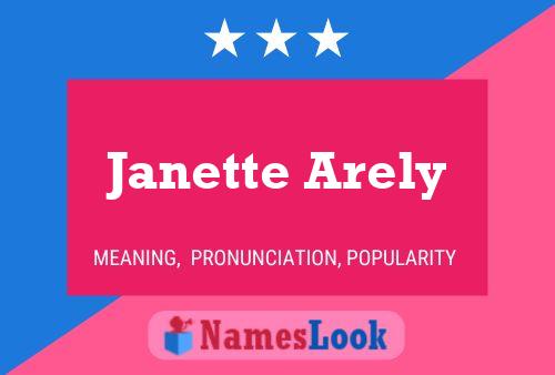 Janette Arely Name Poster