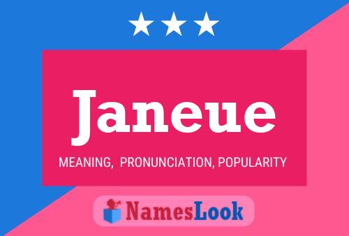 Janeue Name Poster