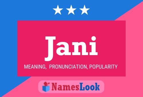 Jani Name Poster