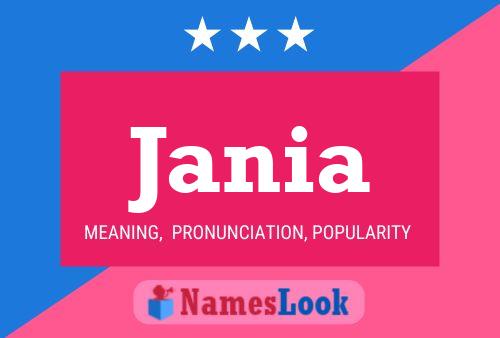 Jania Name Poster