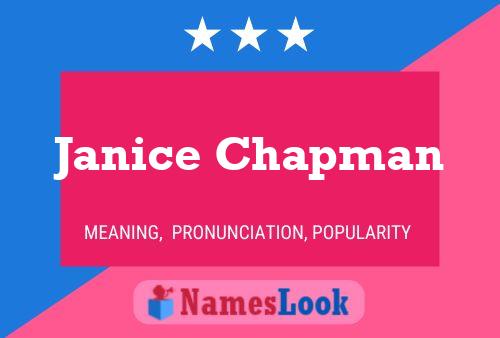 Janice Chapman Name Poster