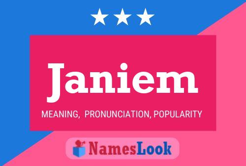 Janiem Name Poster