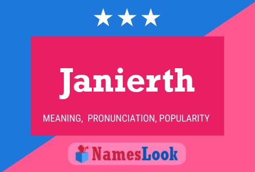 Janierth Name Poster