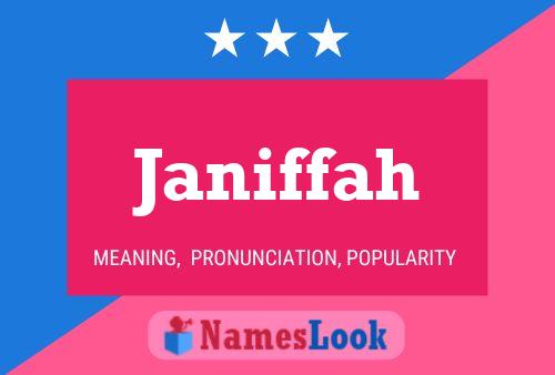 Janiffah Name Poster