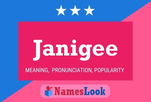 Janigee Name Poster