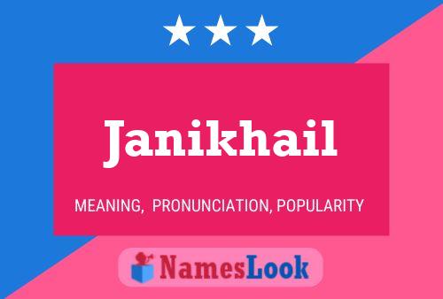 Janikhail Name Poster