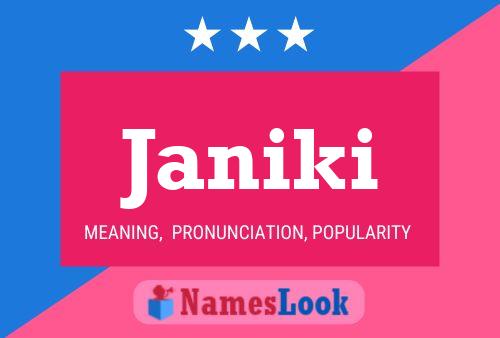 Janiki Name Poster