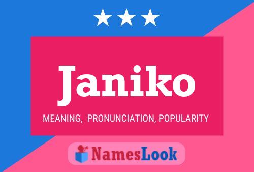 Janiko Name Poster