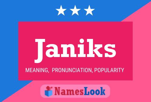 Janiks Name Poster