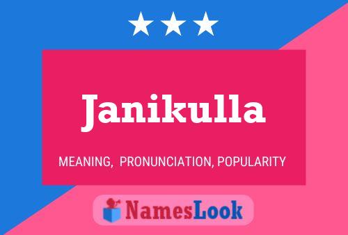 Janikulla Name Poster