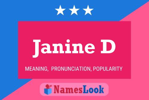 Janine D Name Poster