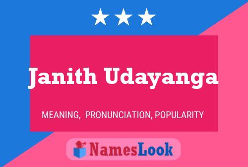 Janith Udayanga Name Poster