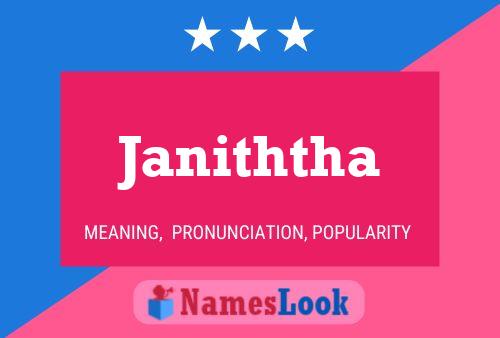 Janiththa Name Poster