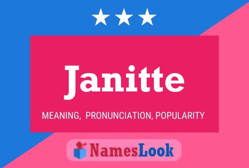 Janitte Name Poster