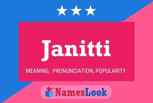 Janitti Name Poster