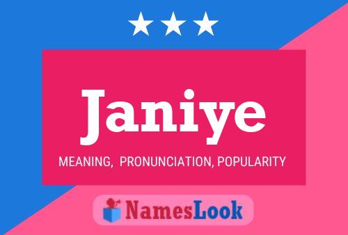 Janiye Name Poster