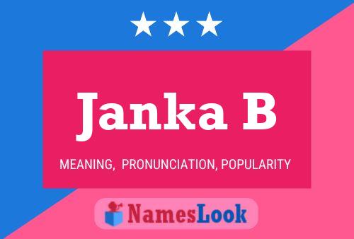 Janka B Name Poster