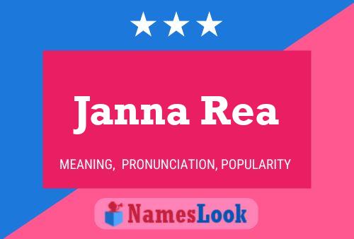 Janna Rea Name Poster