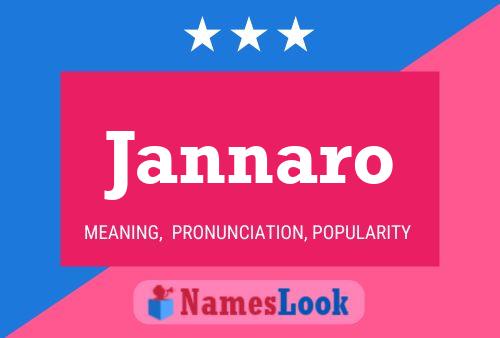 Jannaro Name Poster