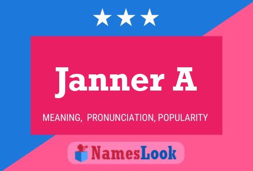 Janner A Name Poster