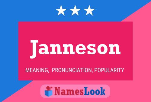 Janneson Name Poster