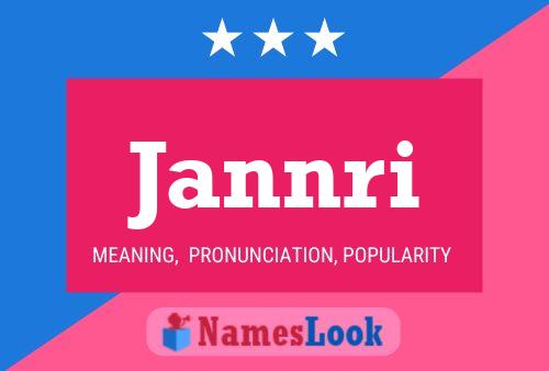 Jannri Name Poster