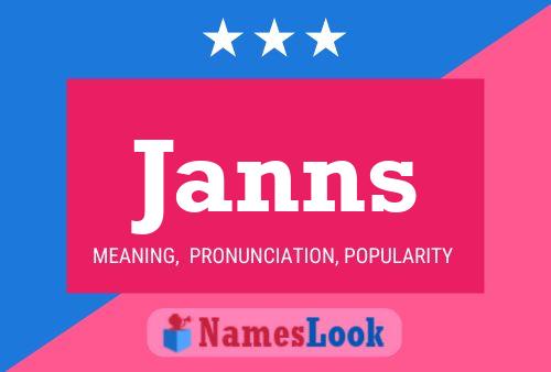 Janns Name Poster