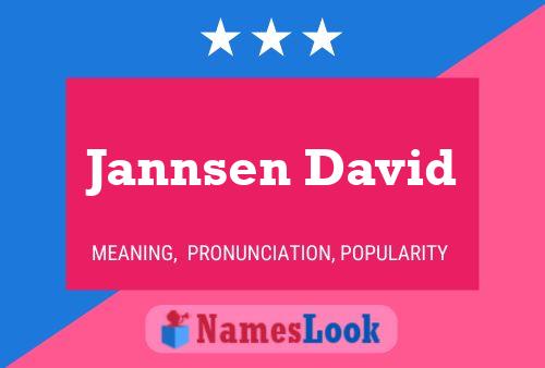 Jannsen David Name Poster