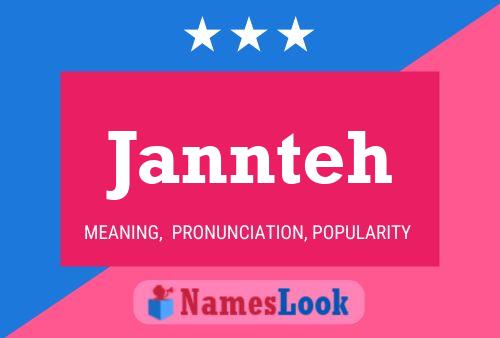 Jannteh Name Poster