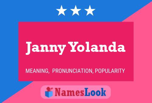 Janny Yolanda Name Poster