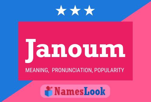 Janoum Name Poster