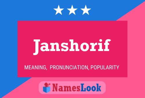 Janshorif Name Poster