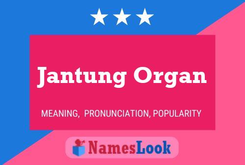 Jantung Organ Name Poster