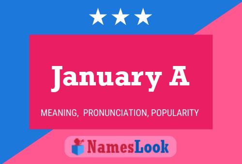 January A Name Poster