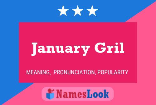 January Gril Name Poster