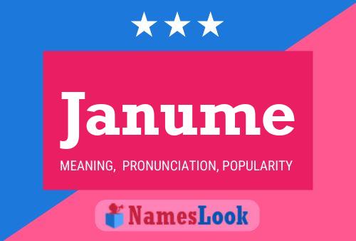 Janume Name Poster