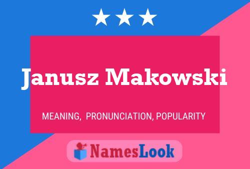 Janusz Makowski Name Poster