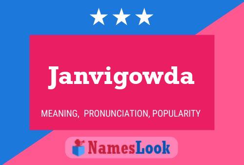 Janvigowda Name Poster