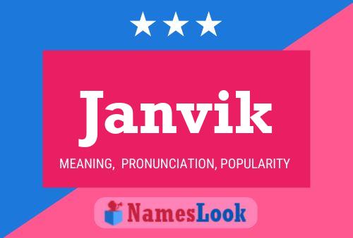 Janvik Name Poster