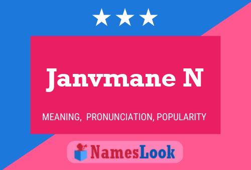 Janvmane N Name Poster