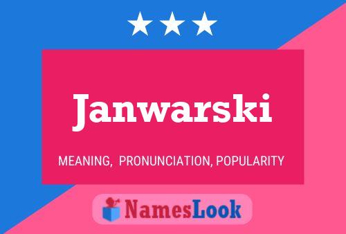 Janwarski Name Poster