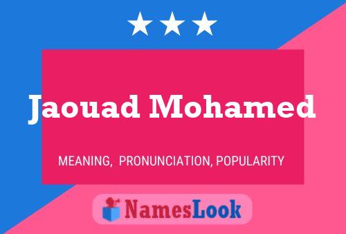 Jaouad Mohamed Name Poster